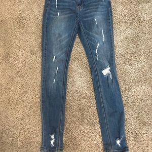 Indigo Rein ripped jeans. Jean material and color; also unused